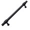 Gliderite Hardware 6-1/4 in. Center to Center Matte Black Barrel Ring Bar Pull - 4340-160-MB 4340-160-MB-1 - alternate 1